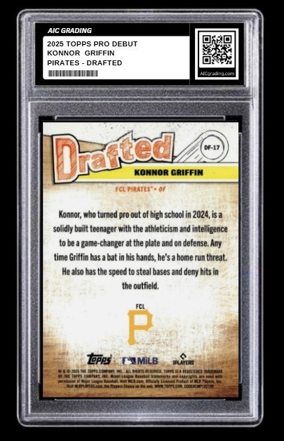 2025 Konnor Griffin Topps Pro Debut Rookie Card #DF-17 Drafted