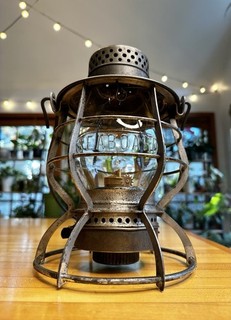 SEABOARD Railroad Lantern Original CAST GLOBE! Keystone CASEY! SAL WORKING!
