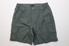 Vintage 5.11 Tactical Mens 34 Faded Canvas Uniform Cargo Shorts Green Cotton