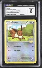 CGC 8 Eevee 2012 Dark Explorers 84/108 City Championships Pokemon Card