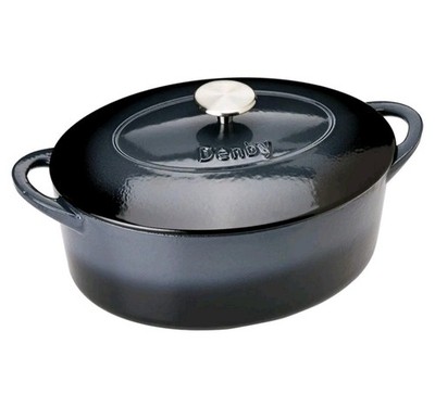 Denby Halo Gusseisen 28 cm ovale Auflaufform 4,2 ltr Portionen 4-6