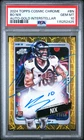 PSA 10 2024 Topps Chrome Cosmic Bo Nix Gold Interstellar ROOKIE Auto /50 RC