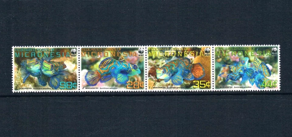 $4.25 Scott Value - 2009 MICRONESIA Mandarinfish Fish Pacific CV MNH NH UMM - Image 3 of 4