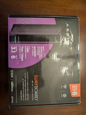 ARRIS G20 DOCSIS 3.1 Cable Modem & DOCSIS 3.1 Cable Modem & AX3000 WiFi 6 Router