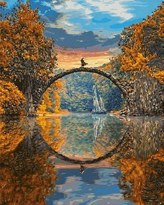 Malen nach Zahlen Teufelsbrücke am Rakotzsee (Simba Dickie (Noris Spiele GmbH))