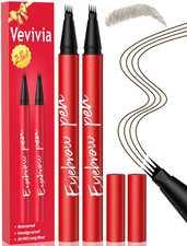 Eyebrow Pencils for Women - Eyebrow Pen 2 Pack, Precise 4-Tip Brow Pencil for Na