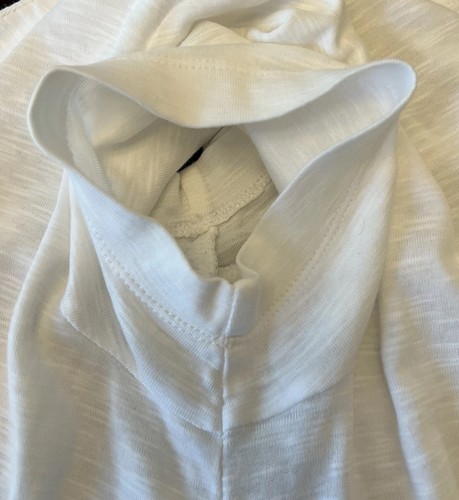 J Jill V-Neck Tee Pima Cotton Slub Knit White Short Sleeve Shirt Gr. S Petite - Bild 10 von 12