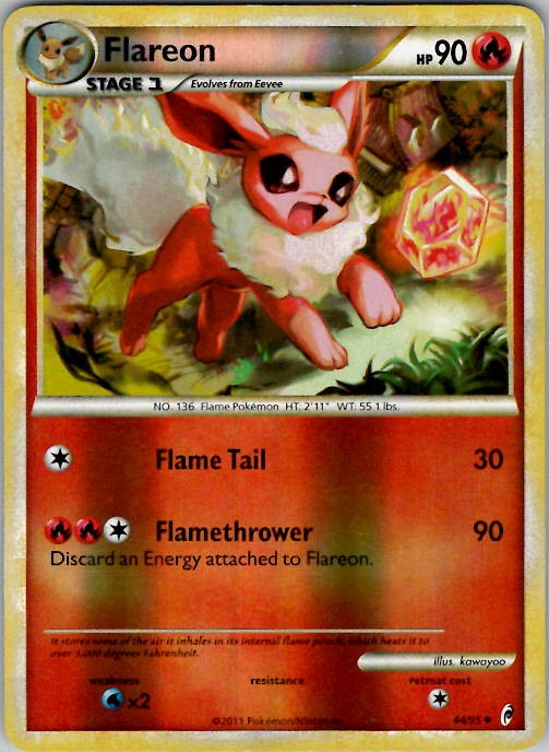Flareon Call of Legends 44/95 Reverse Holo NM