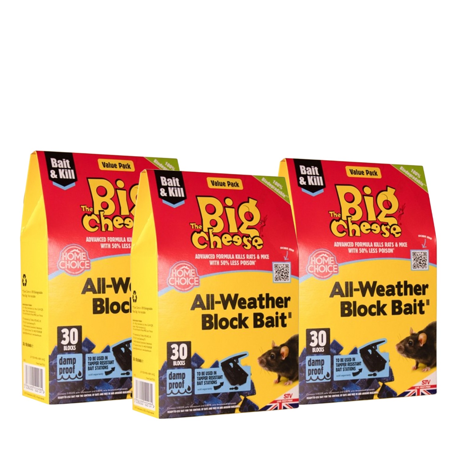 The Big Cheese All Weather Block Bait Rodent Control Blocks 10g Pack of 30 - Image 7