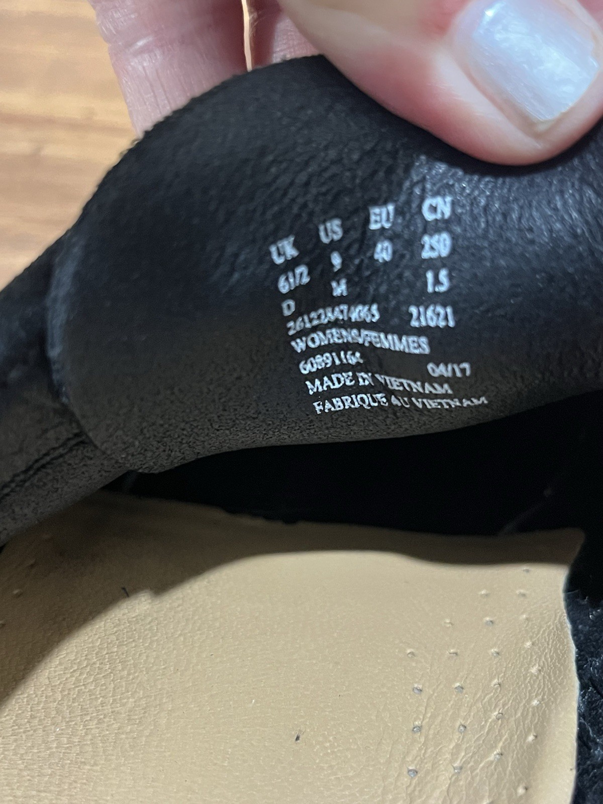 Clarks Originals Wallabee Black Women's Earth Shoe Moccasin Charles Stead Sz 9US image 9