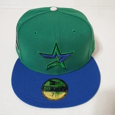 Houston Astros Fitted Size 7 1/2 Nati ⛰️Pvtchwork Vstros⛰️ 59Fifty Rushmore