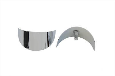 V-Twin 42-0199 Chrome Rear Turn Signal Visors for 86-22 Touring