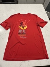 2019 Run Disney RunDisney Princess Challenge Jasmine Red Shirt Top Men Medium M