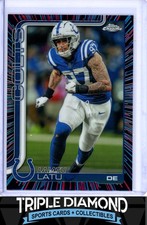 2025 Topps Chrome Laiatu Latu Neon Pulse Refractor Colts E748