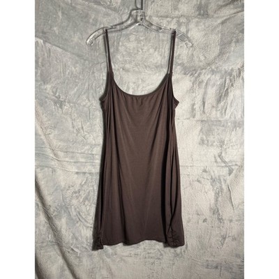 Reformation Brown Spaghetti Strap Slip Dress XL Climate Neutral Certified