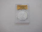 2023 W PROOF SILVER EAGLE PCGS PR70 DCAM ADVANCED RELEASE GOLD FOIL LABEL
