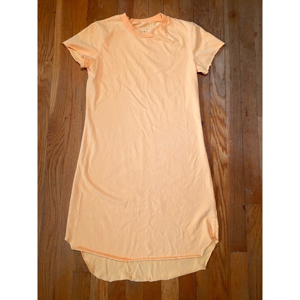Frank & Eileen Mini Harper Perfect T-shirt Dress in Tangerine