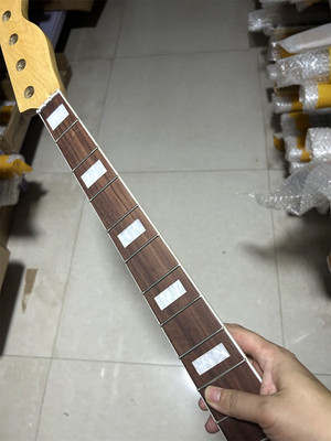 20 Fret Maple Bass guitar neck part 4 string 34inch Gloss rosewood block inlay