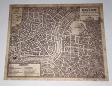 Brand New- Miss Peregrine Book Series Map Of Devil's Acre