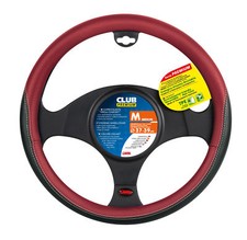Coprivolante Lampa Skin-Cover - Elasticizzato, Skeentex, Nero/Rosso | Taglia S Per &Oslash; 35-37 Cm