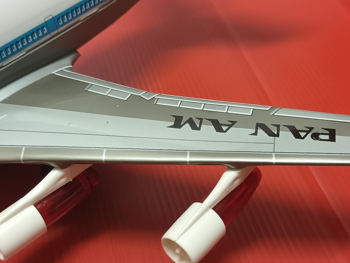 VINTAGE Airplane Toy PAN AM Airline Battery Operated B-747