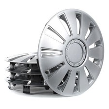 Set di 4 Copricerchi universali coppe auto Silvestone Grigio 13/14/15 Pollici