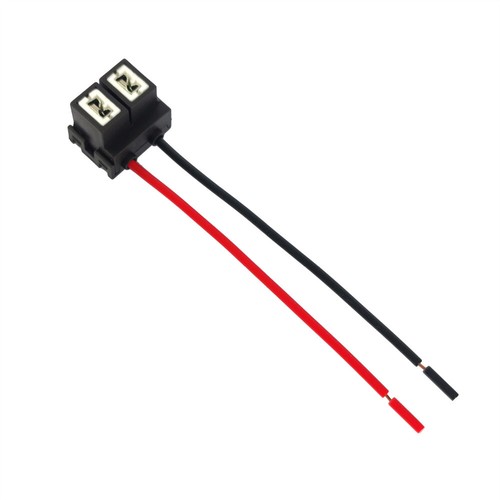 2pcs H7 Headlight Lamp Bulb Sockets with Wiring Harness Line length 110mm - Picture 3 of 5
