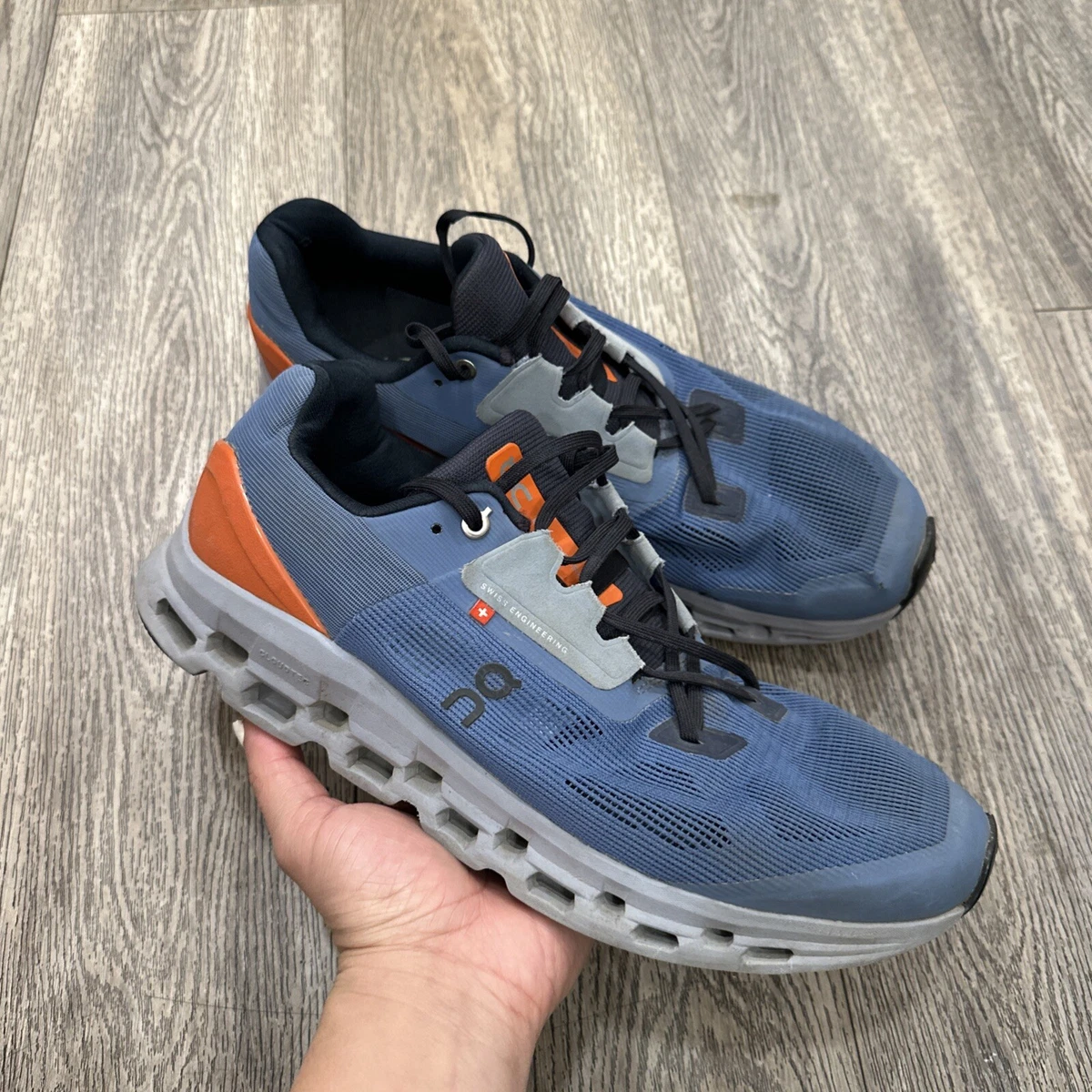 On Cloudstratus 2.0 Lake Flare Road‎ Running Shoes Men\'s Size 9 Blue On Cloudstratus Lake/Flare main image 2