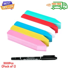Plant Labels 300Pcs 4 Inch Plastic Plant Name Tags for Seedlings Garden Labels..