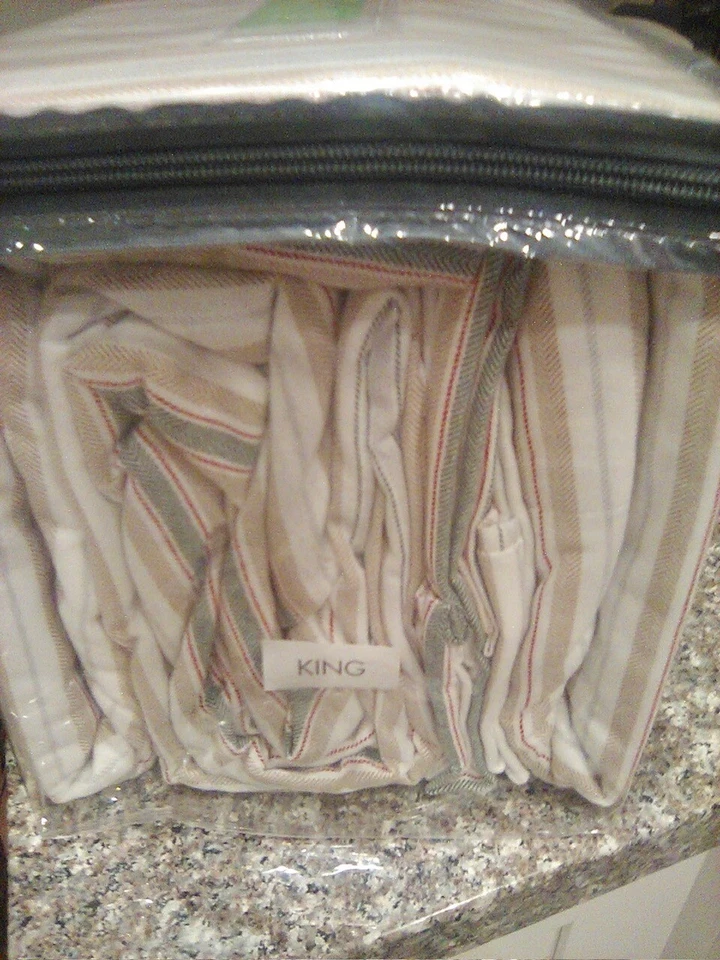 Martha Stewart Sábanas Franela 100% Algodón King Foto 3 de 4