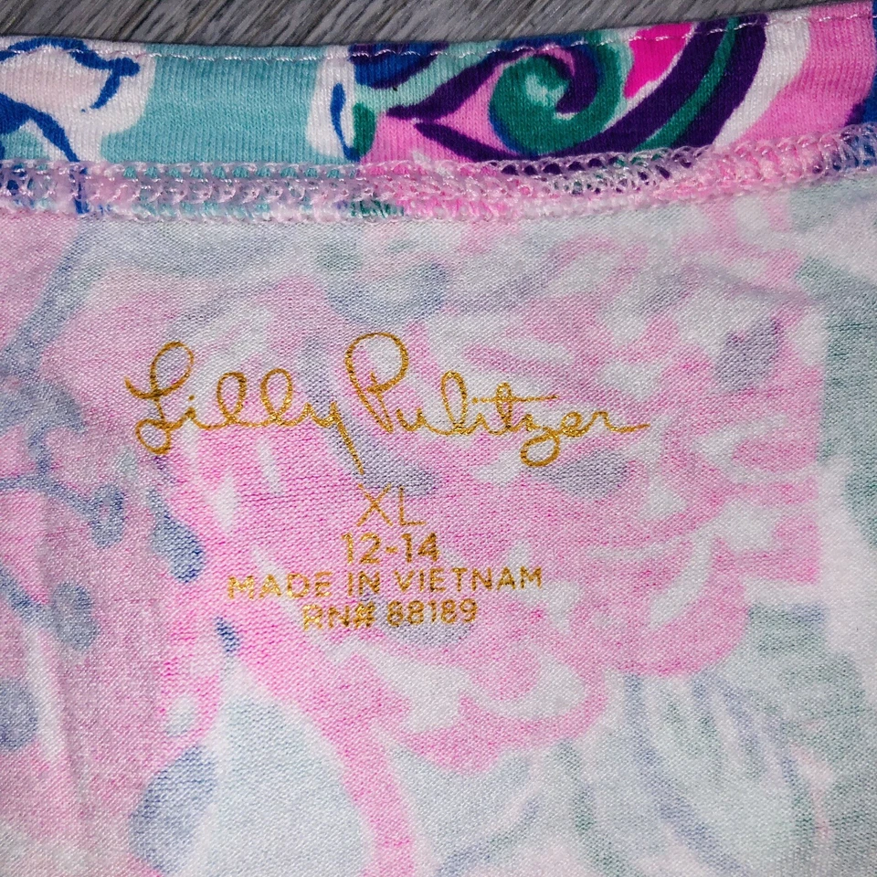 Vestido Lilly Pulitzer Niñas UPF 50+ Sophie Parche a Parche Talla XL Foto 4 de 4