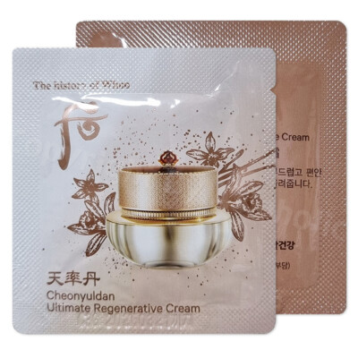 The history of Whoo Cheonyuldan Ultimate Regenerative Cream 1ml (10pcs ~ 140pcs)