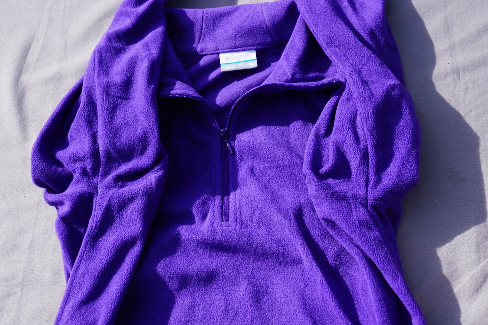 Columbia Fleece Pullover Sweatshirt Top Purple Women's Size M  thumbnail 5