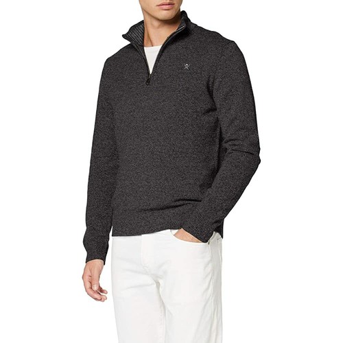 HACKETT LONDON LAMBSWOOL HALF ZIP 