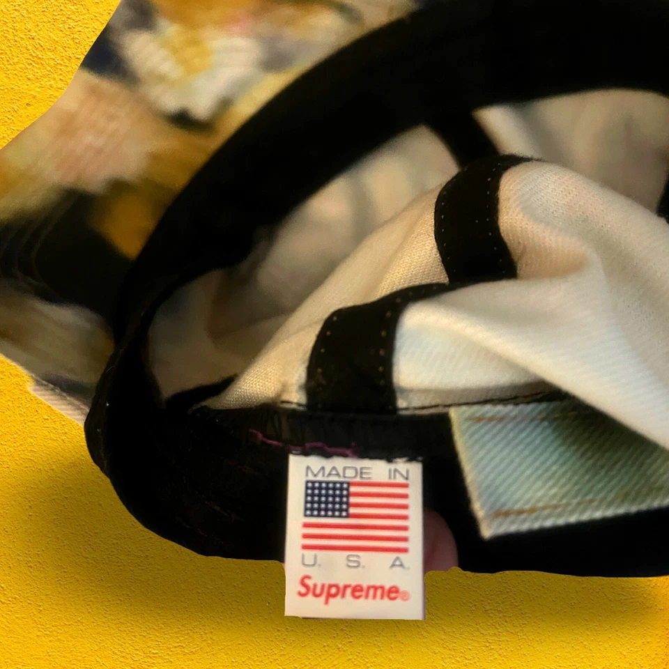 Sombrero Supreme de 6 paneles de segunda mano con estampado tie dye Foto 3 de 3