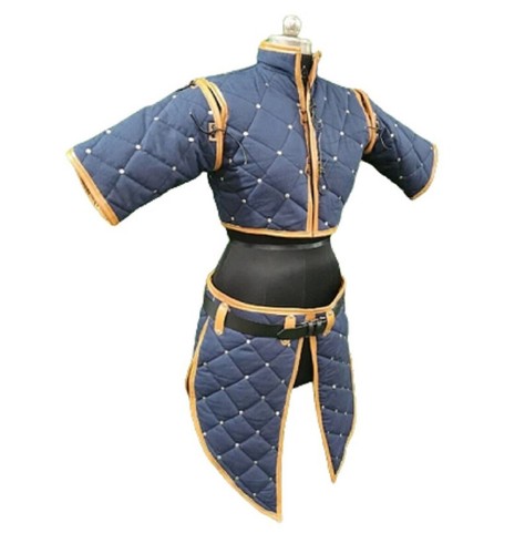 Royal Blue Gambeson ,Thick Padded Female Gambeson Costume, Labour Gift - Picture 5 of 5
