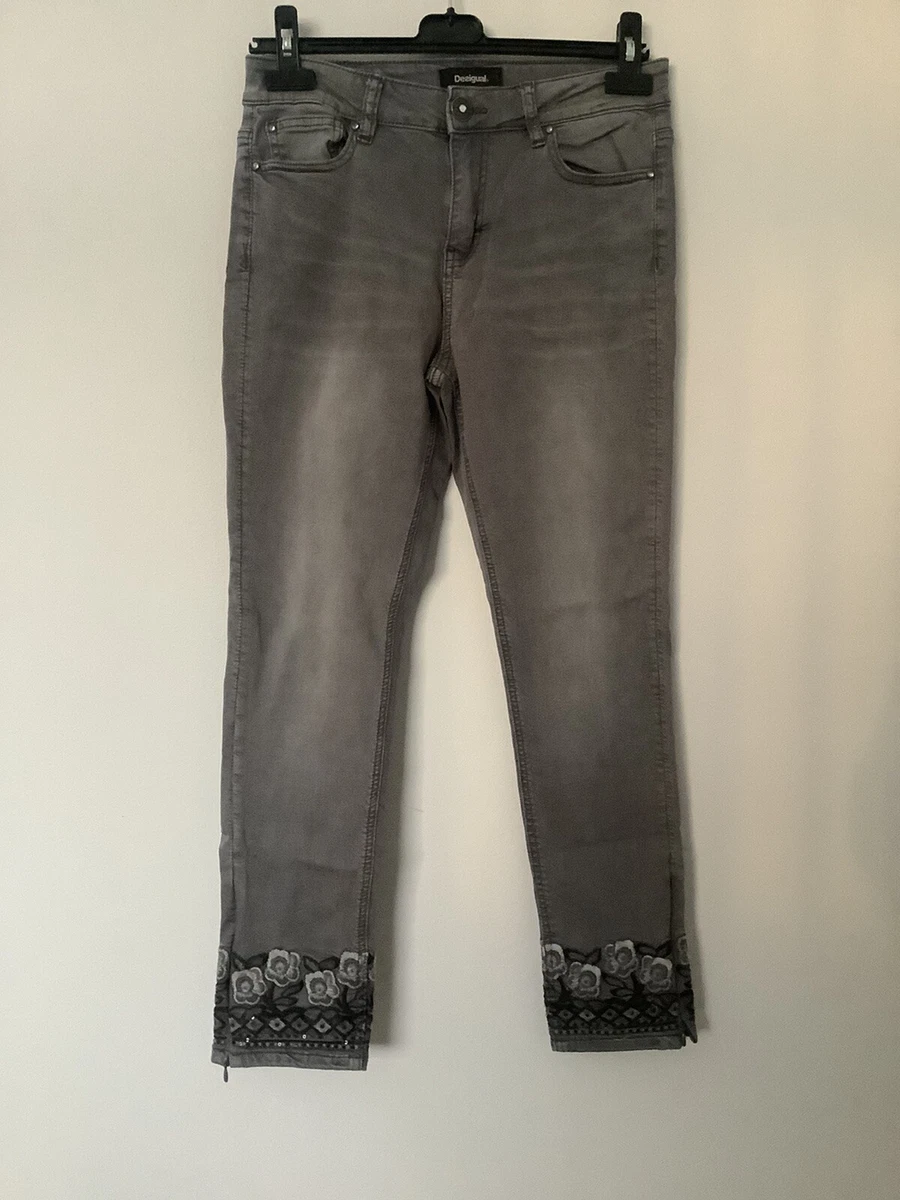 Desigual sales embroidered jeans