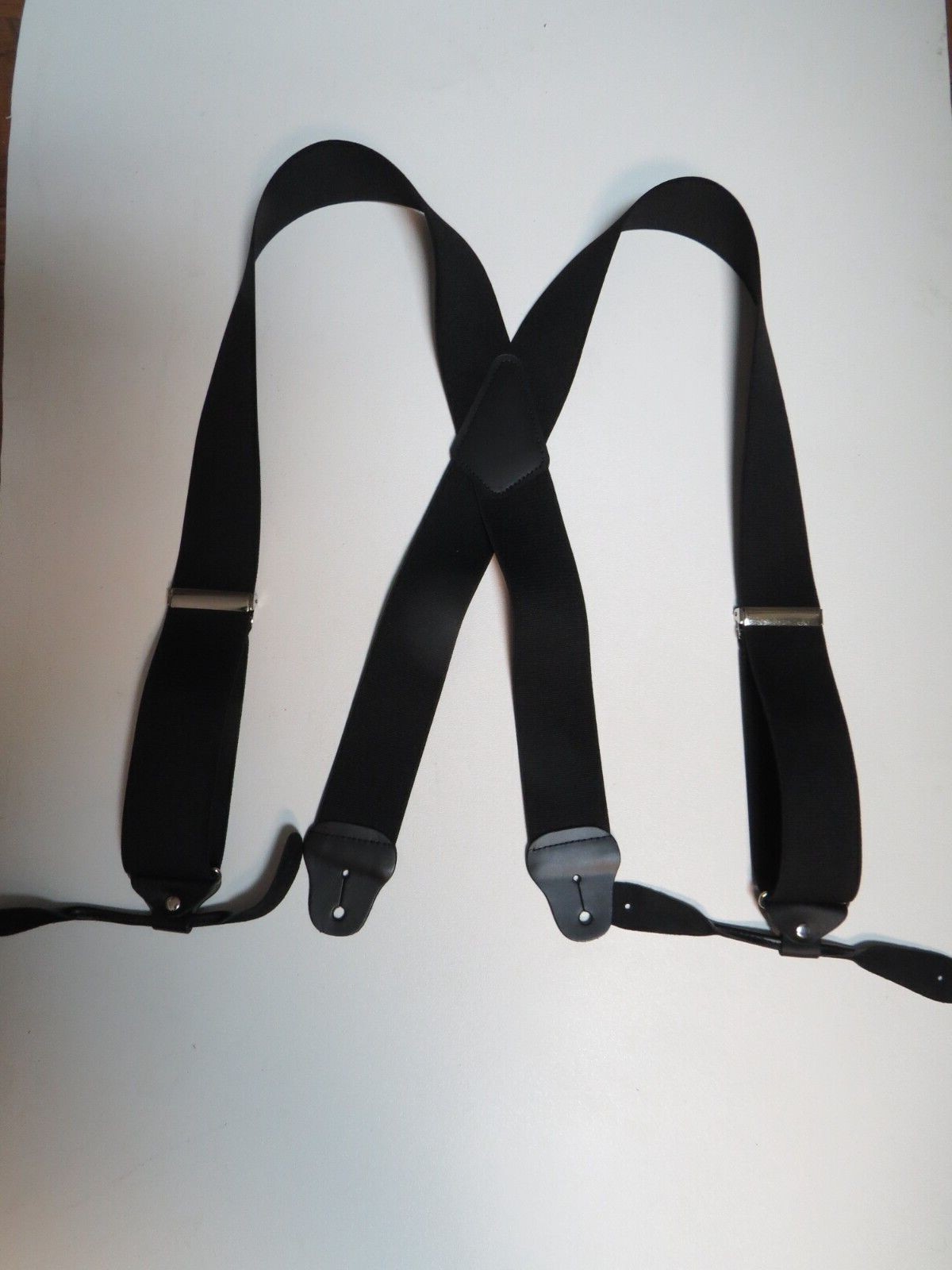 Men's Suspenders X Style, Heavy Duty Material, Industrial Clip, USA