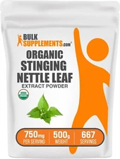 BulkSupplements Organic Stinging Nettle Extract Powder - 750mg per Serving
