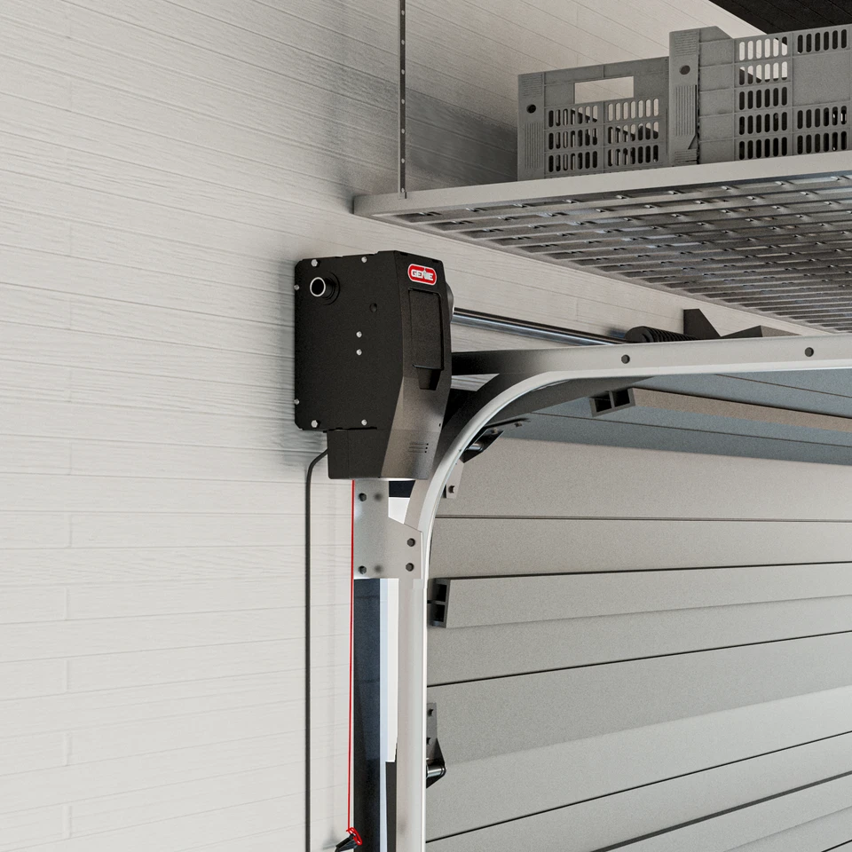 Abridor de puerta de garaje de montaje en pared Genie 6072H-B con batería de respaldo Foto 3 de 4