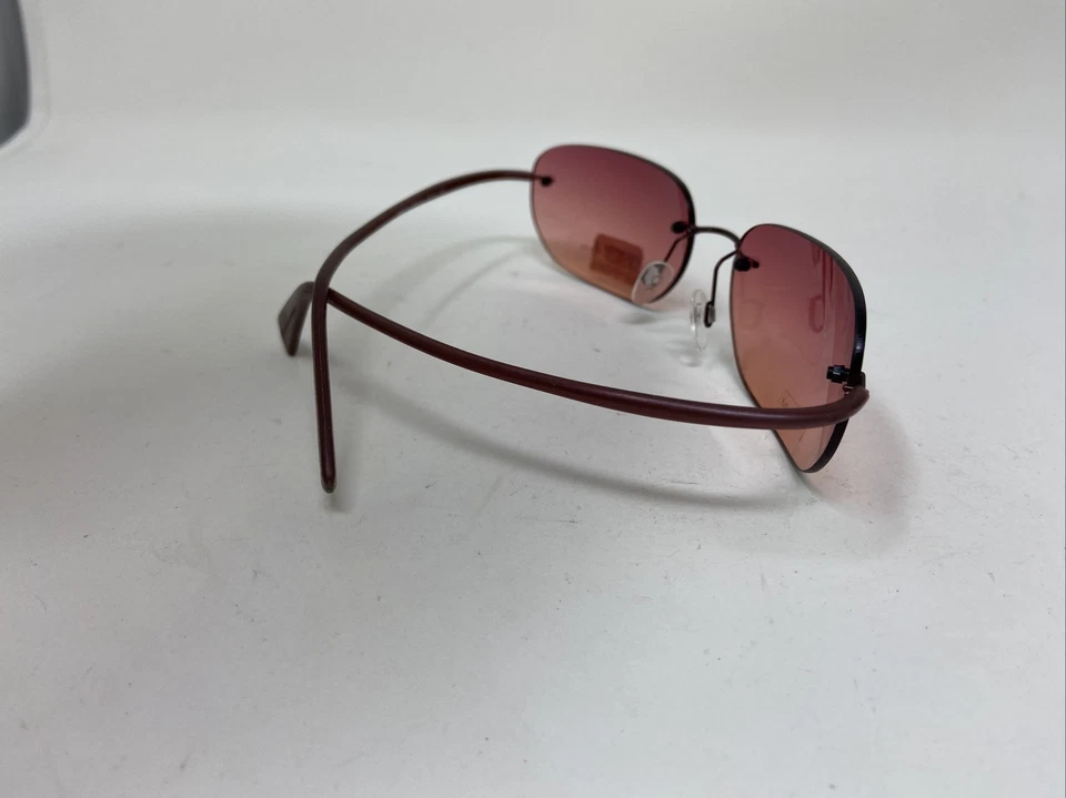 DONNA KARAN 9709s 692 59/17/150 ITALY BURGUNDY W/ PINK RIMLESS GN60 Foto 4 de 4