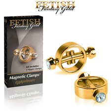 Fetish Fantasy Nipple Magnetic Clamps Gold Piercing Morsetti Magnetici BDSM Toy