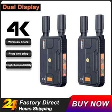 4K Wireless Transmission Dual Display Video Transmitter Receiver HDMI Extender