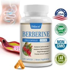 Berberine 1200mg per Serving - High Absorption Cardiovascular Heart Health 