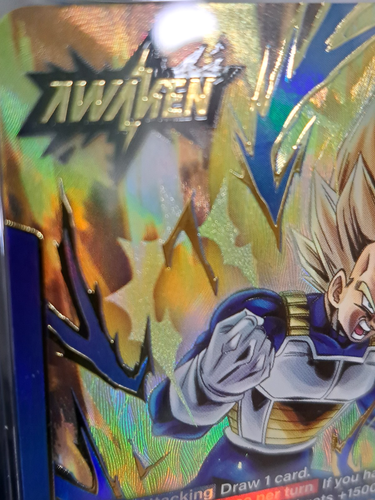 Vegeta - FS02-01 (Gold) Leader - Fusion World Promotion Cards - CGC Pristine 10 - Picture 7 of 8