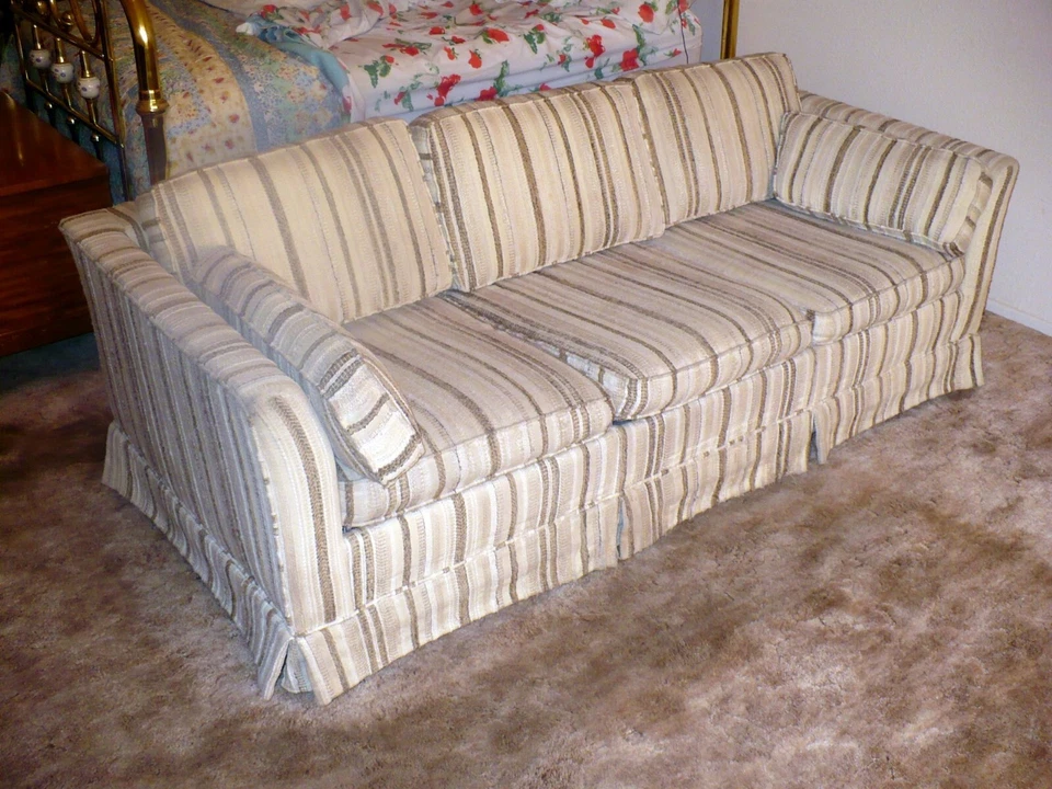 SOFÁ CAMA DE TELA ESTAMPADA VENTA INMOBILIARIA SOLO RECOGIDA LOCAL Foto 2 de 2