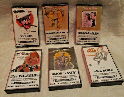Radio Classics on Cassette~Groucho~Fibber McGee~Burns & Allen~Jack Benny~WC Fiel