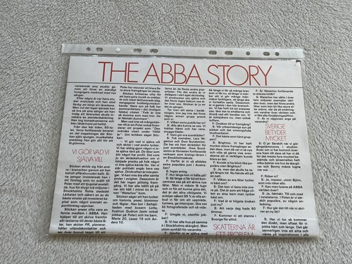ABBA 1976 AGNETHA FRIDA Swedish Poster Music Magazine 1970s Vintage Rare - Picture 10 of 10