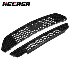 HECASA Front Bumper Grille Grill Upper&Lower For Ford Mustang 2015 2016 2017 GT