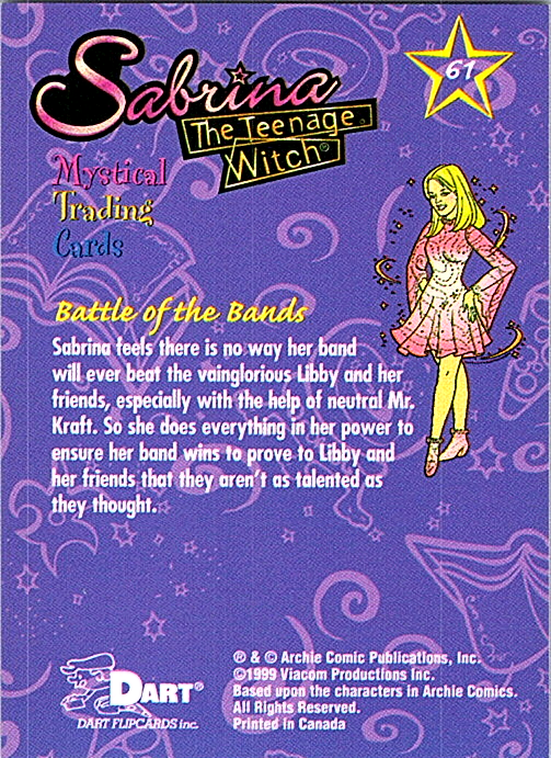 1999 Dart Sabrina The Teenage Witch - Pick Choose Your Cards - Picture 33 of 35